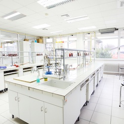 Chemical laboratory at a university.