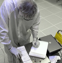 cleanroom certification data recording