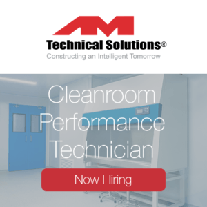 AMTS is now hiring for a cleanroom performance technician.