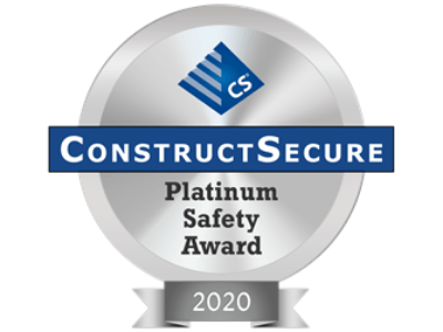AMTS received the ConstructSecure Platinum Rating for the 10th consecutive year for high-tech construction safety by amts in houston, texas.