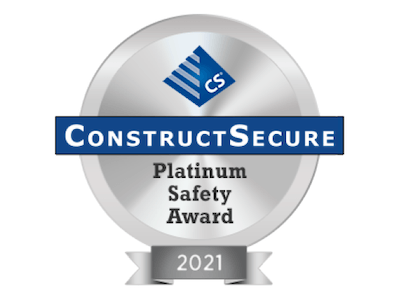 AM demonstrates commitment to high-tech construction safety by achieving ConstructSecure Platinum Rating