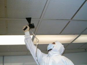 Performing cleanroom certification services in a university cleanroom facility