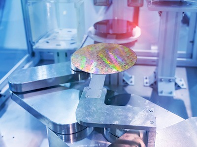 Semiconductor wafer produced in a fab facility
