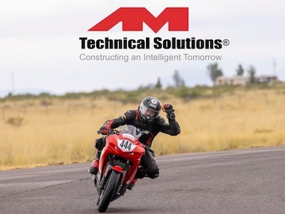 Brandon Lee of AM Technical Solutions (AM) wins Superbike 350 at Arroyo Seco Raceway in Deming, N.M.