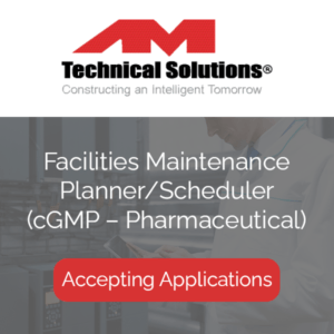 Facilities Maintenance Planner Scheduler cGMP – Pharmaceutical