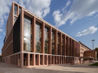 Exterior of a university research building