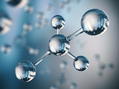 Illustration of a molecule examined in Life Sciences research