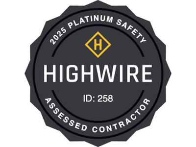 Badge from Highwire recognizing AM Technical Solutions for Safety Assessment Program