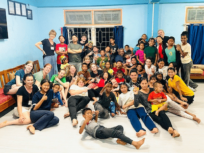 Group photo from Orphan Outreach, an organization that serves children around the world