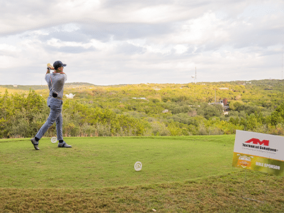 AM Technical Solutions (AM) sponsored hole at the 2025 RBI Austin Golf Classic
